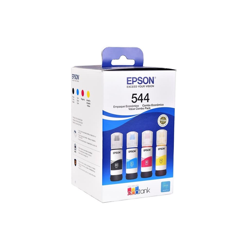 EPSONSUMINISTROS Botella Epson T544520-4P - Multipack Set 4 botellas negra, cyan, magenta y yellow IMPRESORA L3110/L3150- cyan Ink (7.500 paginas)