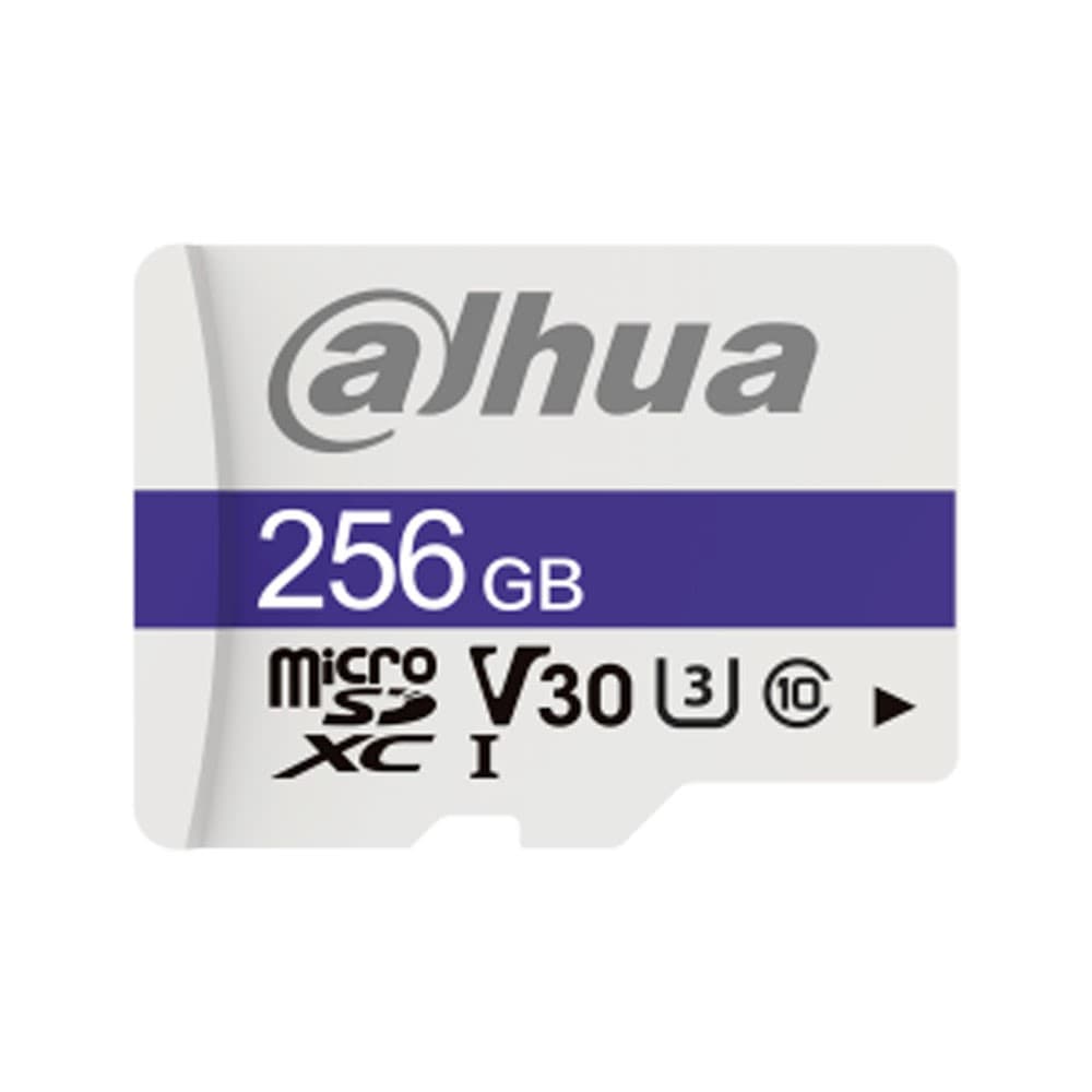 DAHUA Tarjeta de Memoria micro sd 256GB U1/V30/Class10 Velocidad de lectura de hasta 95MB/seg