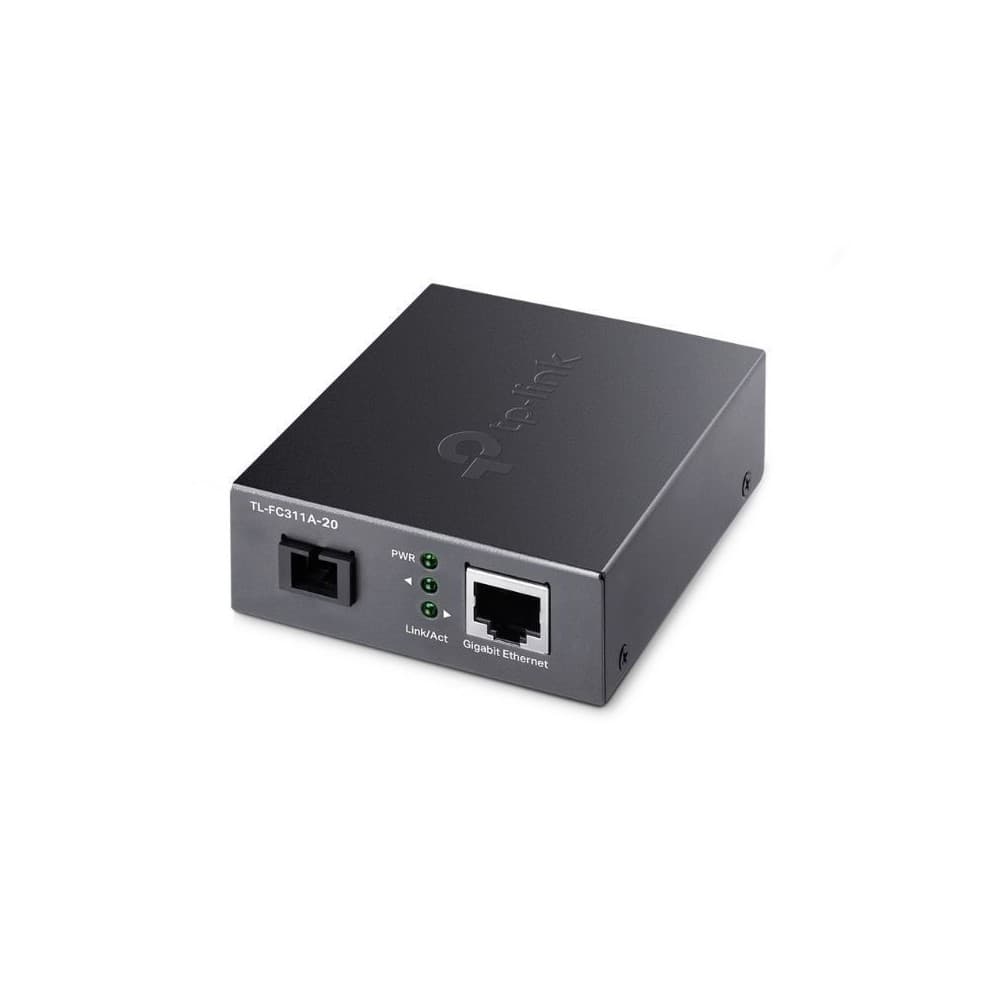 TPLINK Convertidor de Fibra TPLINK SC Monomodo Gigabit. Hasta 20 km