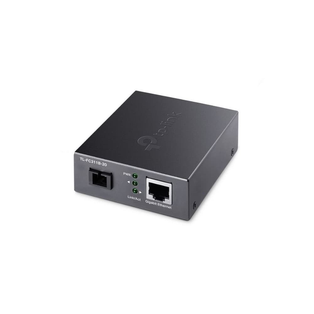 TPLINK Convertidor de Fibra TPLINK SC Monomodo Gigabit. Hasta 20 km