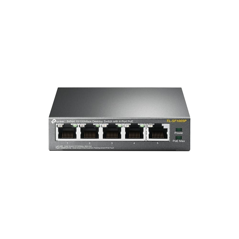 TPLINKSMB Switche TP-LINK PoE 10/100 de 5 Puertos