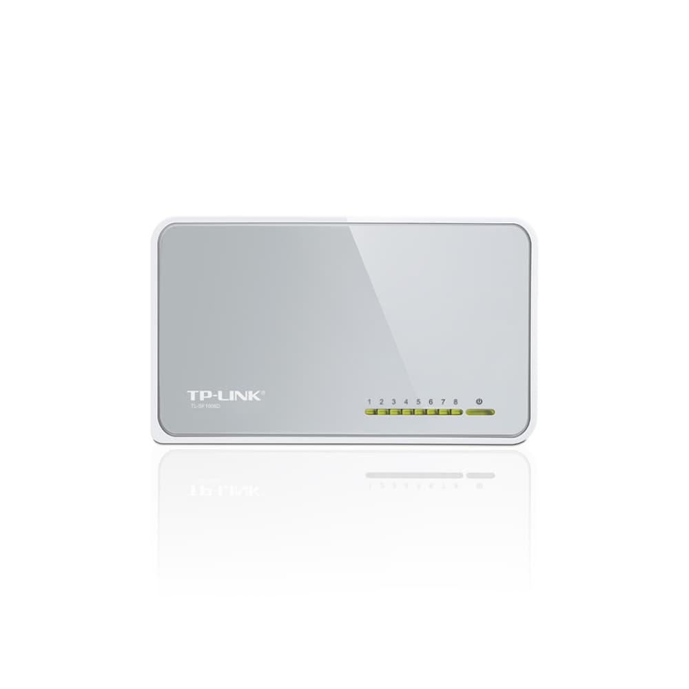 TPLINKSMB Switch de Escritorio TPLINK de 8 Puertos de 10/100 Mbps COLOR Blanco