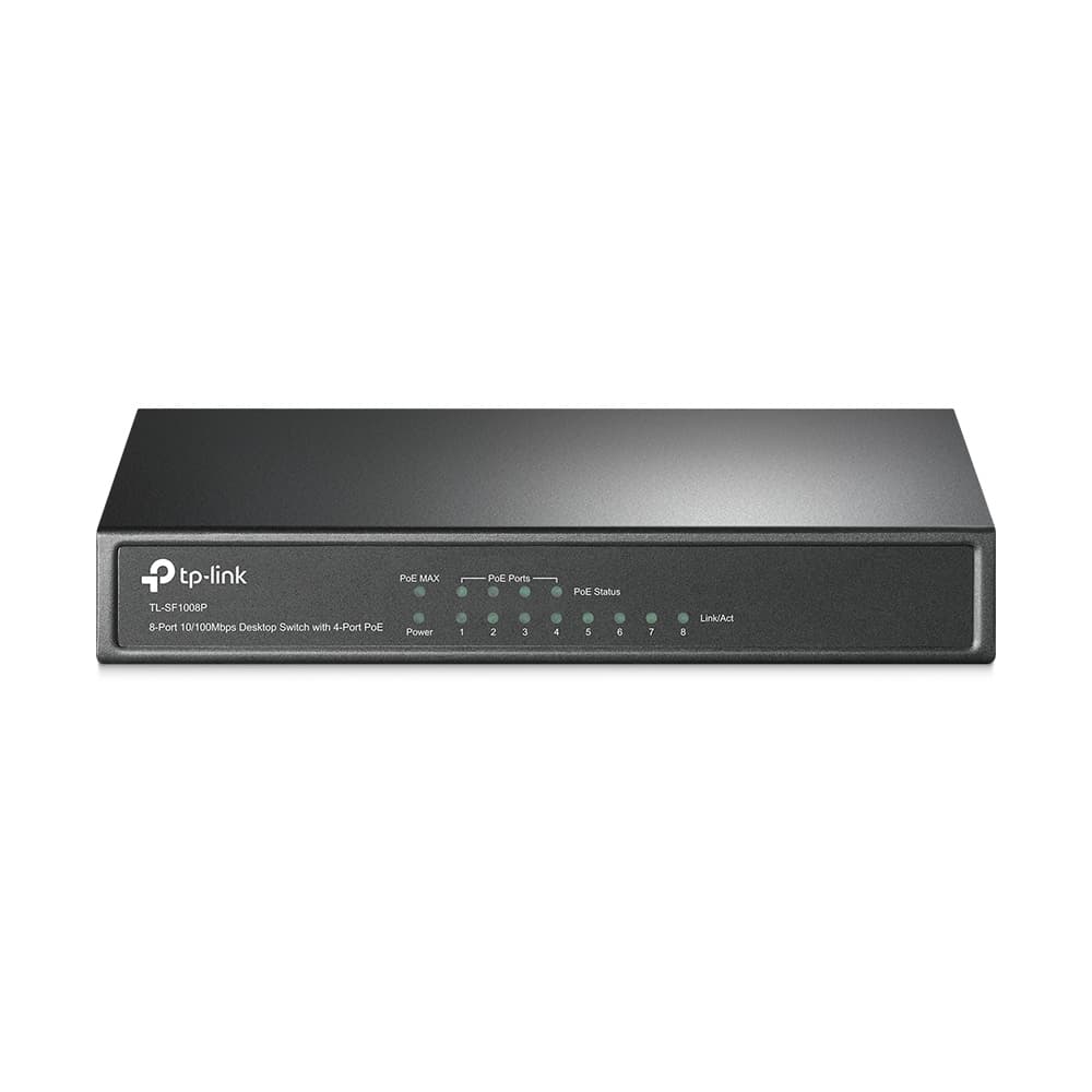 TPLINKSMB Switch PoE de escritorio Gigabit de 8 puertos