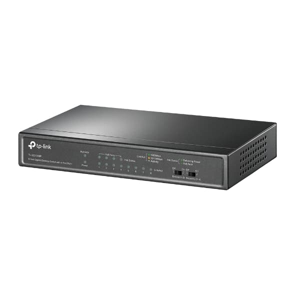 TPLINKSMB Switch Gigabit de 8 puertos con PoE de 4 puertos COLOR Negro