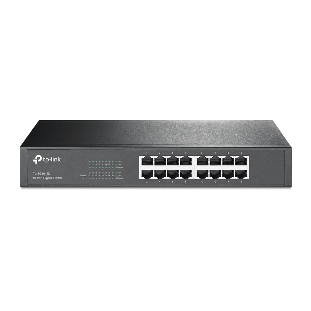 TPLINK Switch TP-LINK NO Administrable con Base de Montaje / de Escritorio de 16 Puertos Gigabit