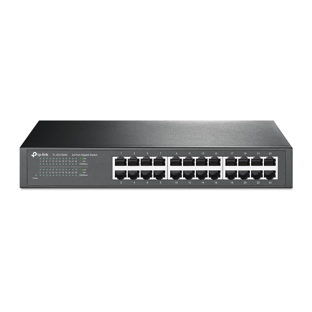 TPLINK Switch TPLINK Gigabit 24 Puertos 10/100/1000 Montaje En Escritorio / Rack
