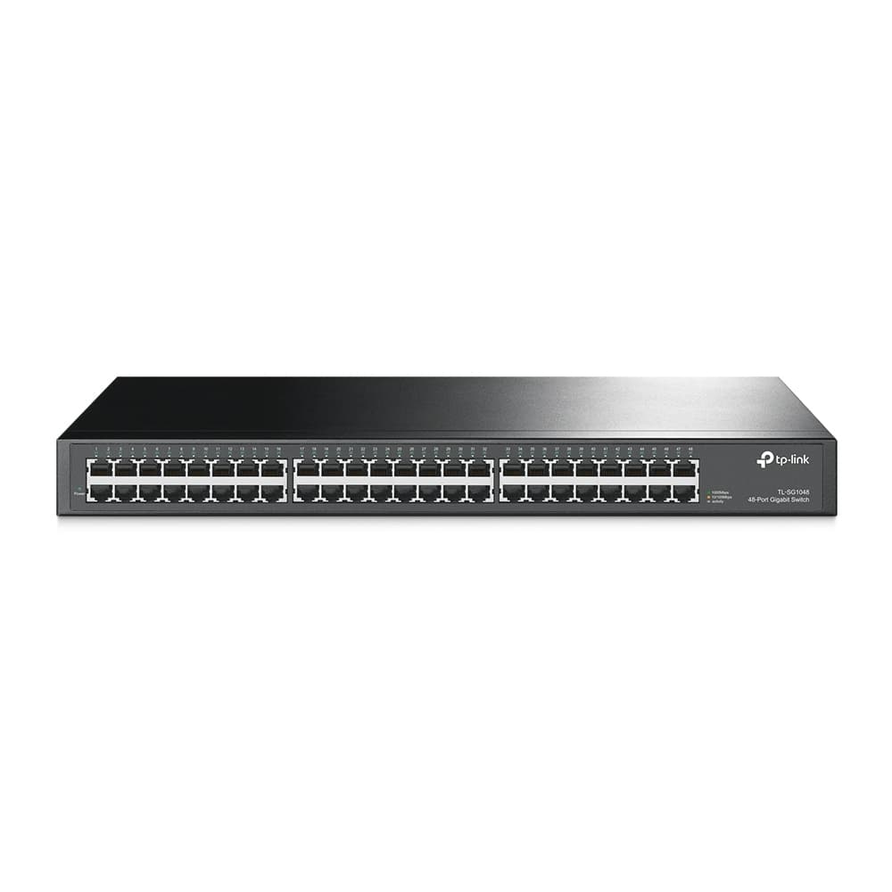 TPLINK Switch TP-LINK NO Administrable 48 Puertos RJ45 de 10/100/1000Mbps COLOR Negro