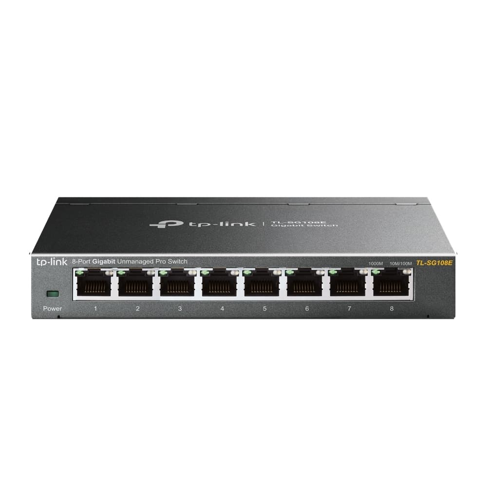 TPLINKSMB SwitchTP-LINK denteligente Sencillo 8 puertos Gigabit