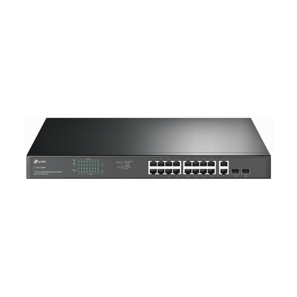 TPLINKSMB Switch Tplink TL-SG1218MP Gigabit 18 puertos no administrable PoE montaje en rack 2 ranuras SFP
