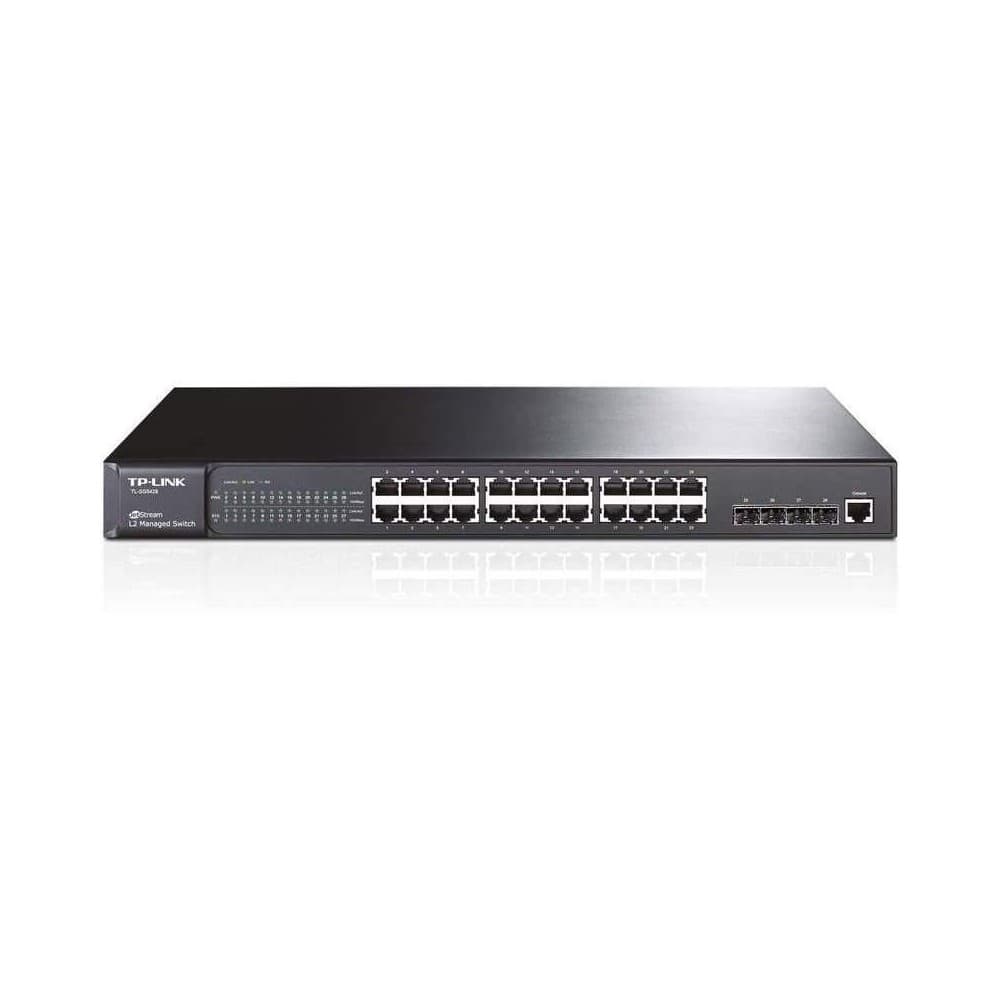 TPLINK JetStream™ 24-port Pure-Gigabit L2 Managed Switch 24 10/100/1000Mbps RJ45