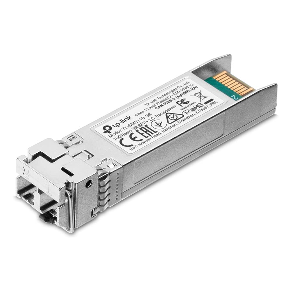 TPLINK Transceiver tplink LC SFP+ 10Gbase-SR SPEC: multimodo de 850 nm, conector dúplex LC, hasta 300 m de distancia