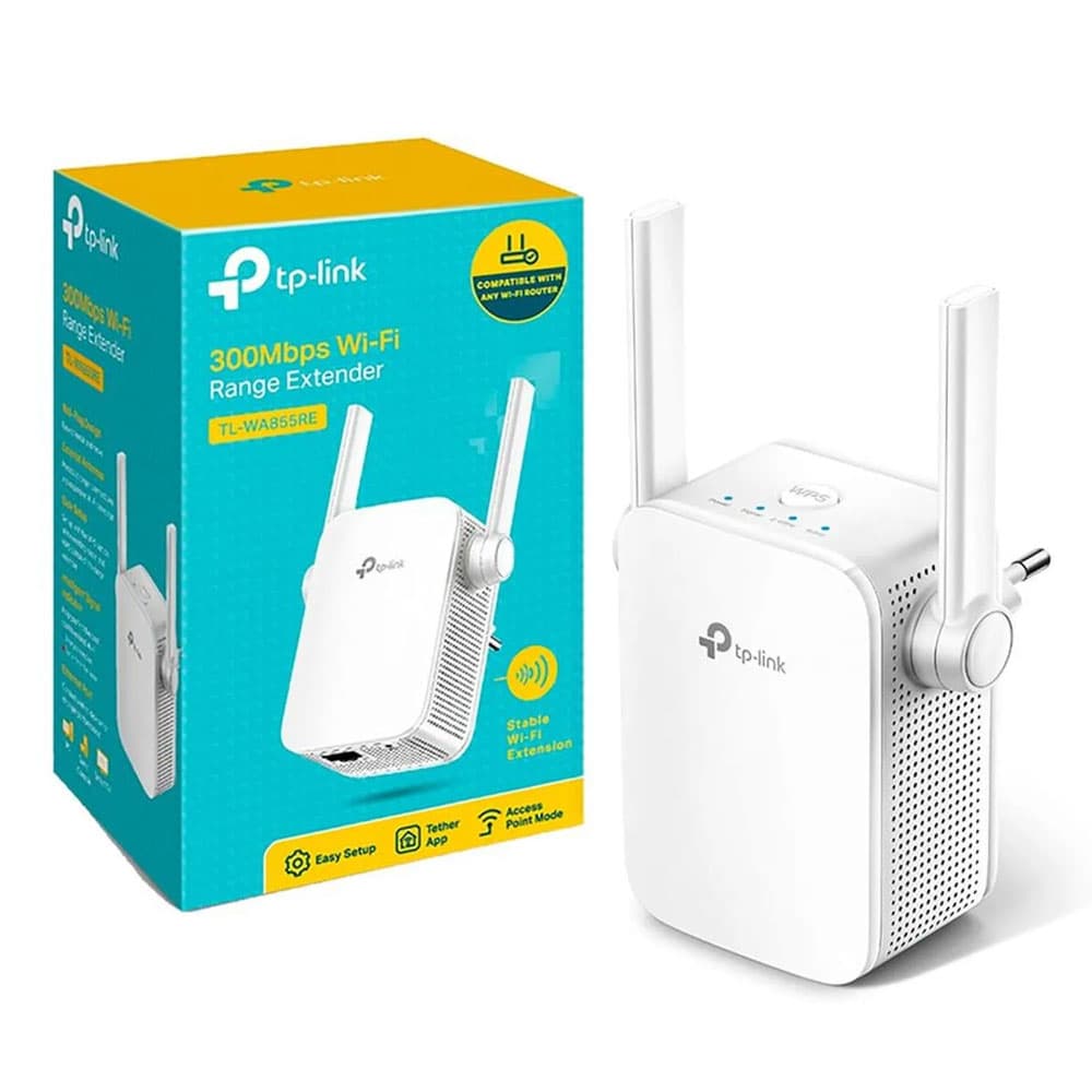 TPLINK Extensor de Rango TPLINK Inalámbrico, Conector de Pared 300Mbps 2 Antenas Externas COLOR Blanco