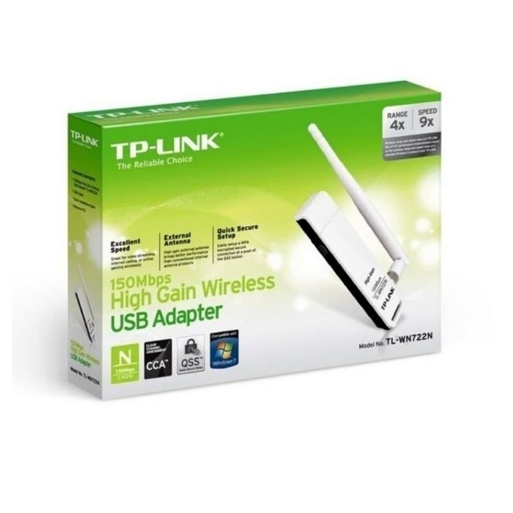 TPLINK Adaptador de Red TPLINK UB N1500Mbps 2.4 Ghz 1 Antena Externa Desmontable COLOR Blanco