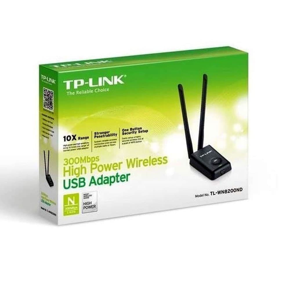 TPLINK Extensor de Rango TPLINK USB de Alta Potencia 300Mbps 2.4 GHz COLOR Blanco