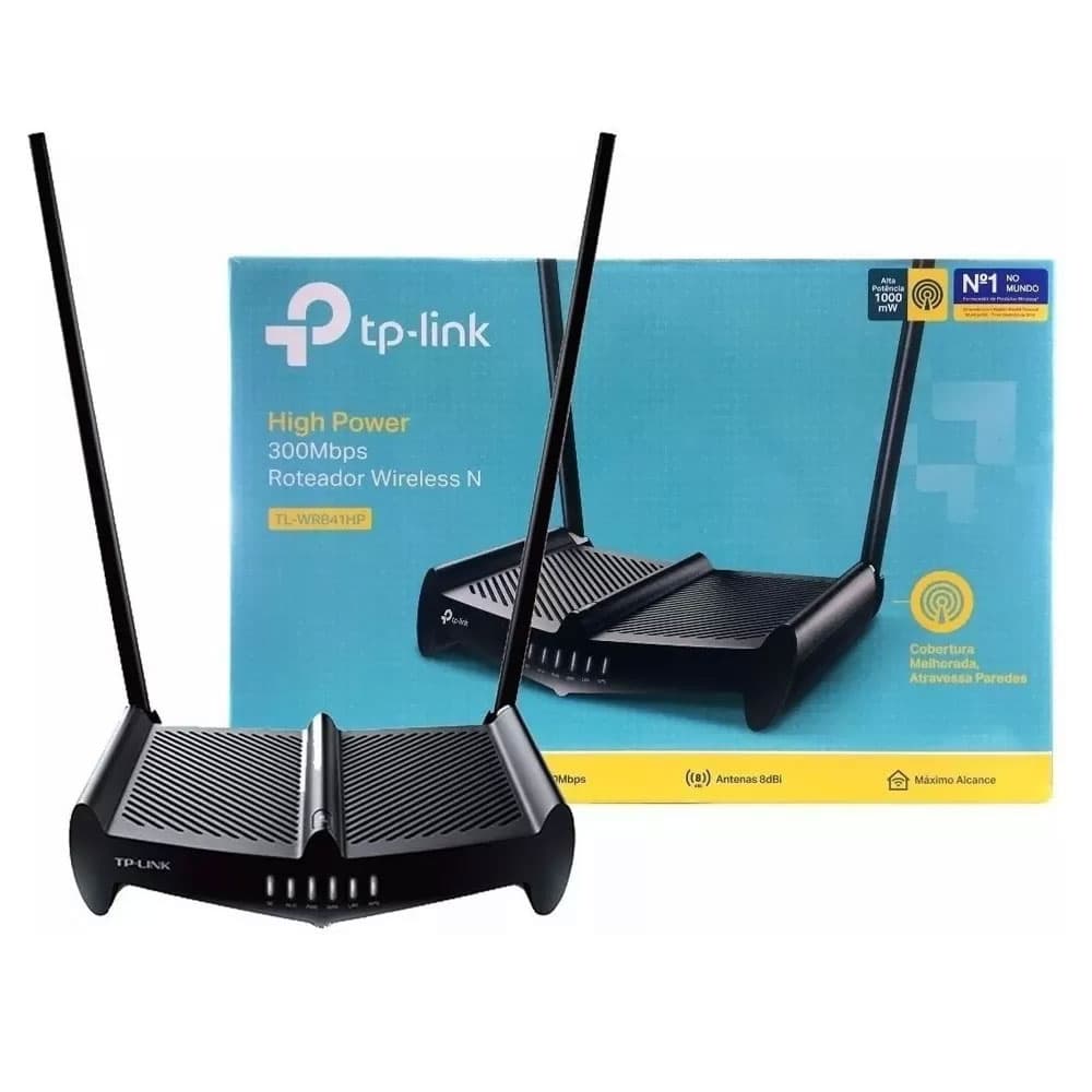 TPLINK Router TPLINK Inalámbrico de Alta Potencia 300Mbps COLOR Negro