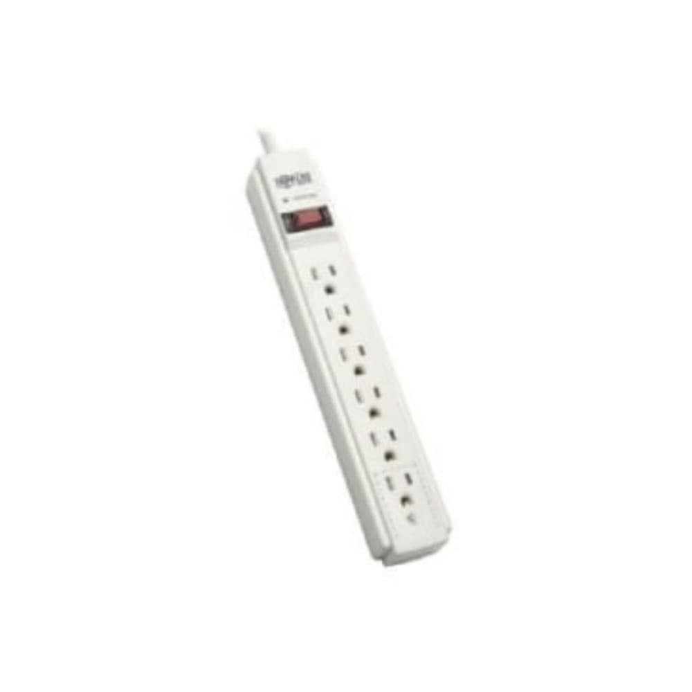 TRIPPLITE Supresor de Sobretensiones de 6 Tomacorrientes Protect It!, Cable de 1.83 m (6 pies), 790 joules, Gabinete Gris Claro