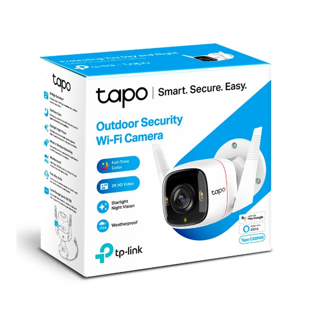 TPLINK Cámara TPLINK Wifi de Seguridad Para Exteriores COLOR Blanco