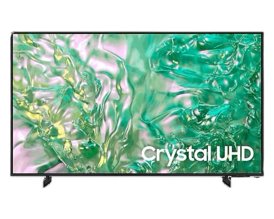 SAMSUNGAUDIVIDEO Televisor Samsung FLAT LED Smart TV 50 pulgadas Crystal UHD 4K /3,840 x 2,160 / DVB-T2 / HDR /LAN/ WIFI 5/ Control remoto Solar / Soporte ajustable / Bluetooth 5.2 / Google Meet / Multi view/ AirPlay 2 / Bixby desde el control /modo ambiente/ Modo Juego/ HDMI x 4/ USB x2-A /abre y edita archivos de Office/ control de voz/Garantía 1 año, Ficha técn