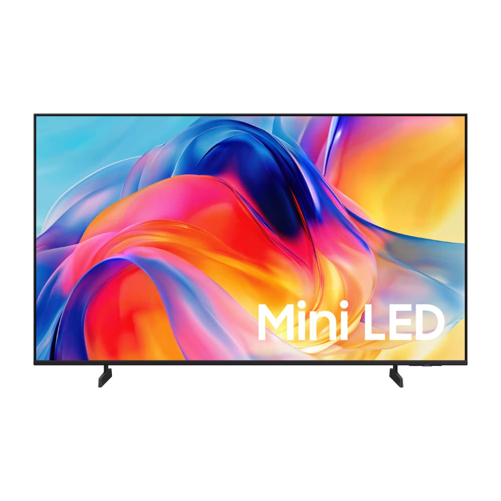 SAMSUNGAUDIVIDEO Televisor Samsung FLAT MINI LED Smart TV 55 pulgadas, UHD 4K /3,840 x 2,160 / DVB-T2 / Mini led Processor 4K / Tizen / Bixby / Bluetooth (5.3) / Wifi 5) / Q-Symphony / Dual Led / AirPlay / Control de voz /modo ambiente/ Modo futbol / Google cast /HDMI x 3 / USB x 1 /LAN/ Karaoke /abre y edita archivos de Office/ 7 años de actualizacion / Garantí