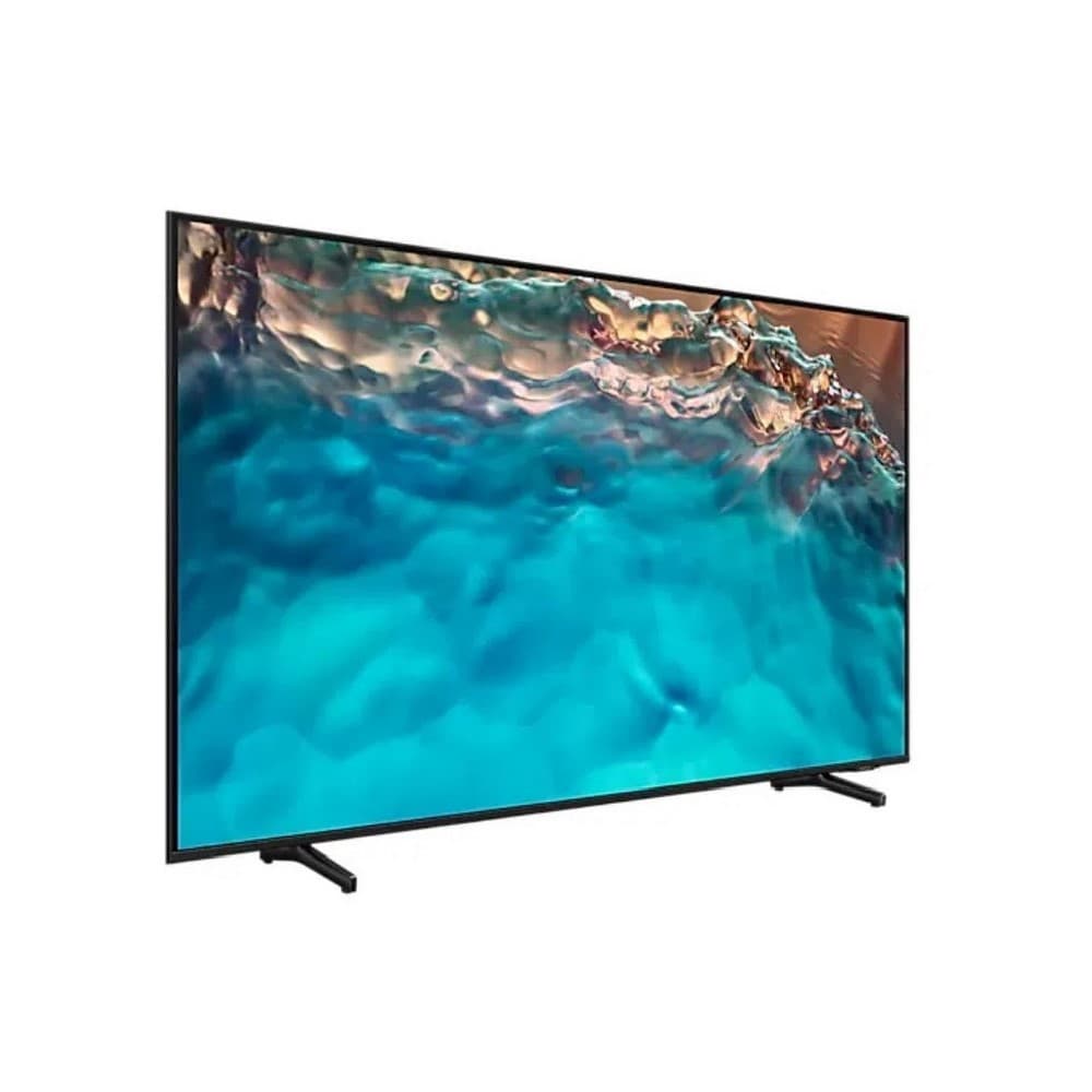 SAMSUNGAUDIVIDEO Televisor Samsung FLAT LED Smart TV 85 pulgadas Crystal UHD 4K /3,840 x 2,160 / DVB-T2 /LAN/ Bluetooth/ AirPlay 2 / Bixby desde el control /modo ambiente/ Modo Juego/ HDMI x 3/ USB x2 /abre y edita archivos de Office/ control de voz/Garantía 1 año