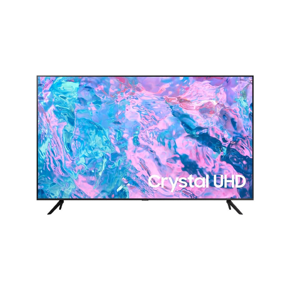 SAMSUNGAUDIVIDEO Televisor Samsung FLAT LED Smart TV 85 pulgadas Crystal UHD 4K /3,840 x 2,160 /HDR / DVB-T2 /LAN /WIFI 5 / Bluetooth 5.2 / Google Meet / AirPlay 2 /modo ambiente/ Modo Juego/ HDMI x 3/ USB x1 /abre y edita archivos de Office/ Garantía 1 año, Ficha técnica completa en www.samsung.com.co