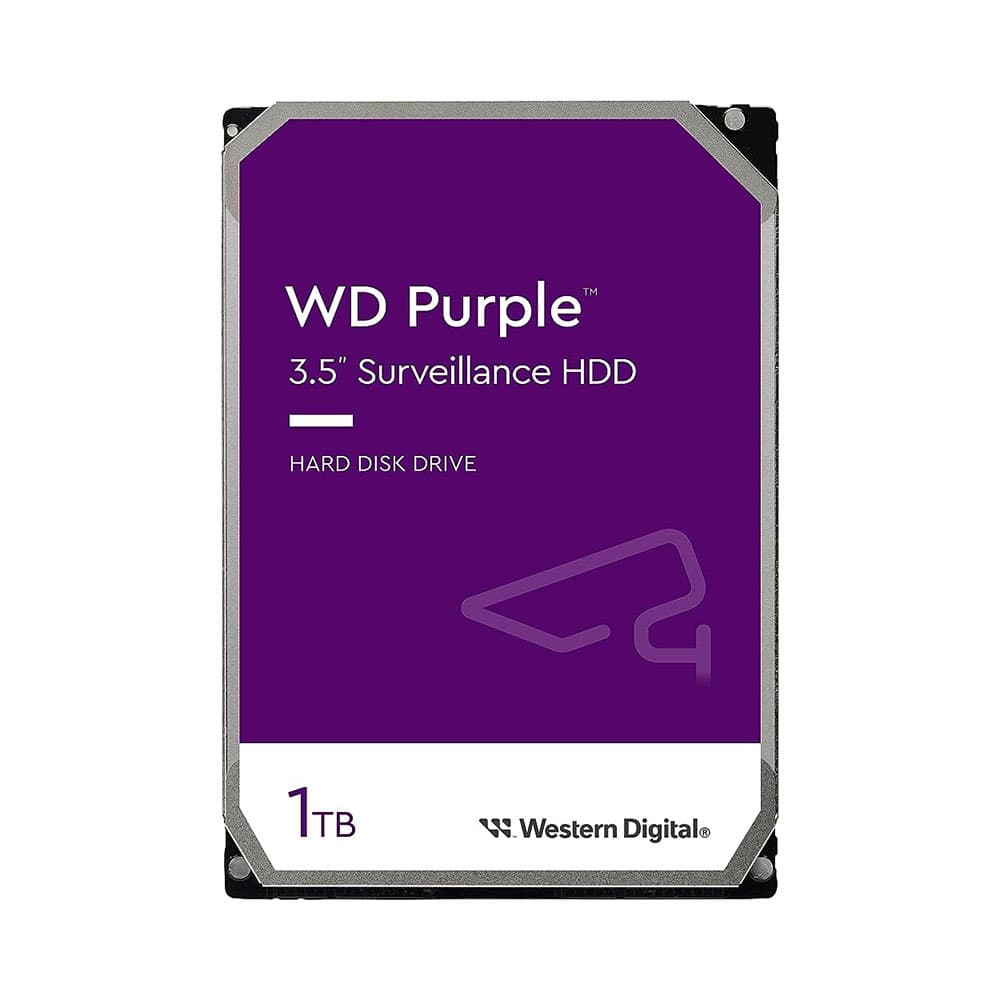 WESTERN DIGITAL Disco Duro Western Digital PURPLE 1TB 5400RPM SATA 6Gbs Cache 64 MB 3,5in videovigilancia trabajo 24/7