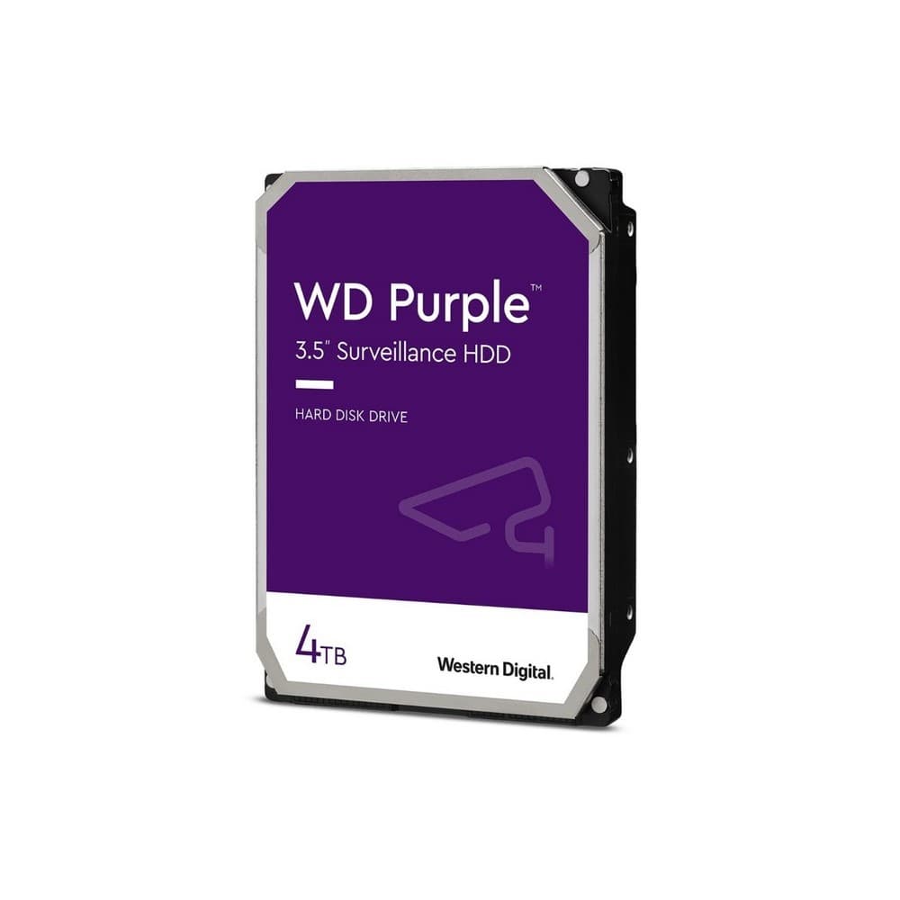 WESTERN DIGITAL Disco Duro Western Digital PURPLE 4TB 5400RPM SATA 6Gbs Cache 64 MB 3,5in videovigilancia trabajo 24/7