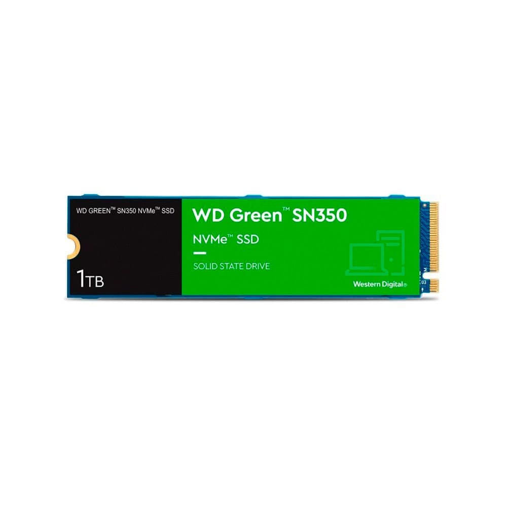 WESTERN DIGITAL Unidad de estado sólido SSD Western Digital Green SN350 1TB M.2 PCIe NVMe