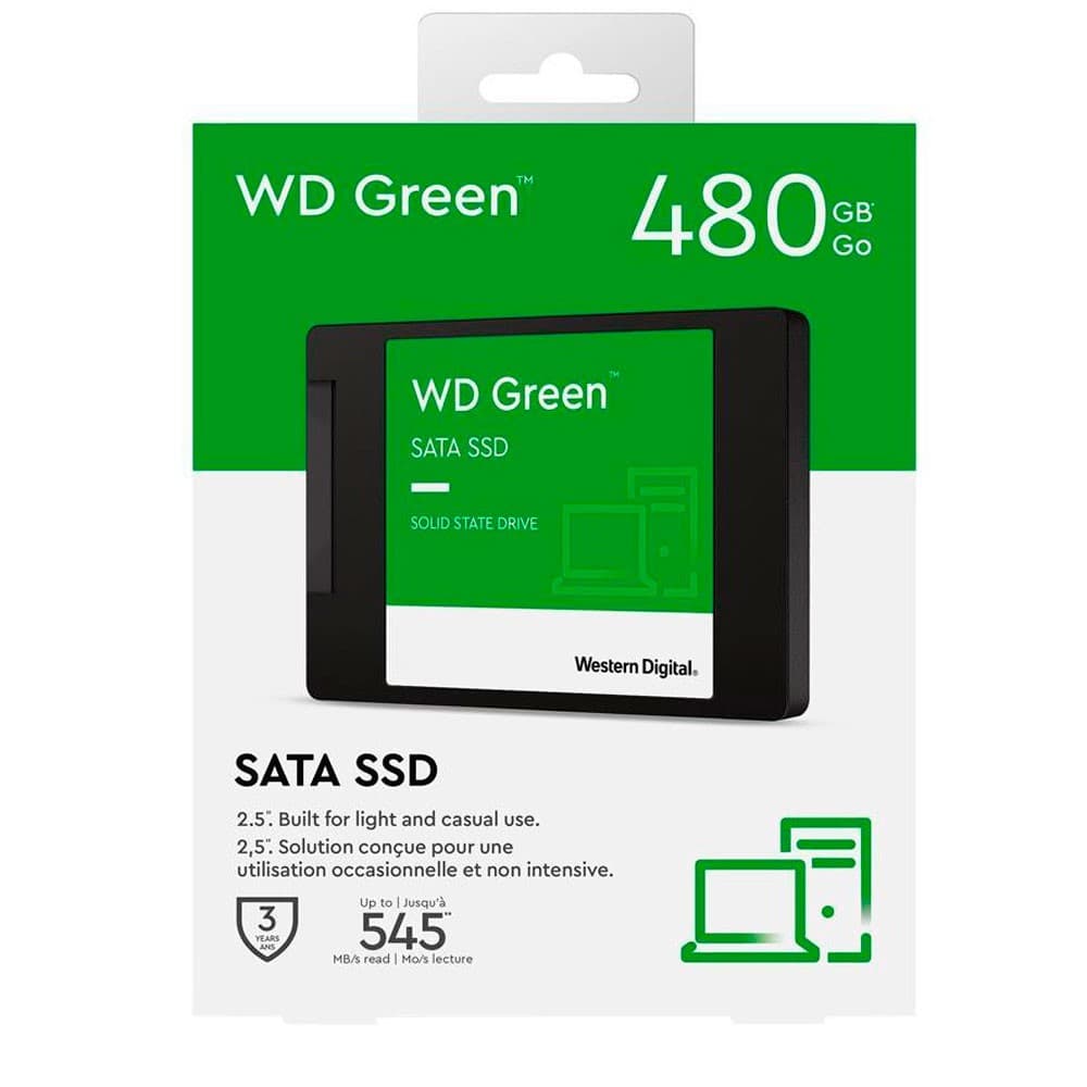SANDISK Disco WESTERN DIGITAL ssd Green 2.5 sata COLOR Negro