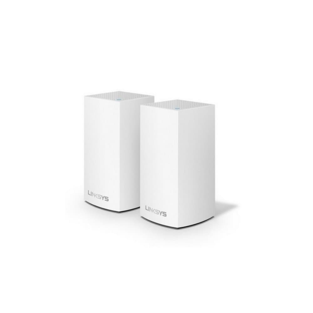 LINKSYS AC2600 2PK Linksys Velop - Sistema Wi-Fi en malla para todo el hogar (paquete de 2 nodos, doble banda, instalación guiada por App,Sistema modular, gestión de red por App) Dual-Band , 802.11a/b/g/n/ac Wi-Fi Standards,Up to 3900 Mbps Wi-Fi Data Throughput 1 x 2.4 GHz / 2 x 5 GHz Frequencies,6 x Antennas & High Powered Amplifiers 2 x Gigabit Ethernet