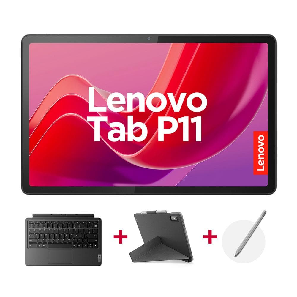 LENOVOTABLETS Tablet Portatil Lenovo P11 TB350FU (2nd ge) 11,5 Pulgadas 2K con WIFI, 6GB RAM + Almacenamiento 128GB + Teclado y Lápiz Gris