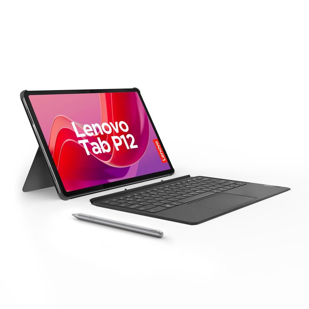 LENOVOTABLETS Tablet Lenovo P12 TB370U Pantalla 12,7 Pulgadas 3K Conectividad Solo Wifi Memoria 8GB + Almacenamiento 256GB Color Gris Incluye Teclado y Lapiz