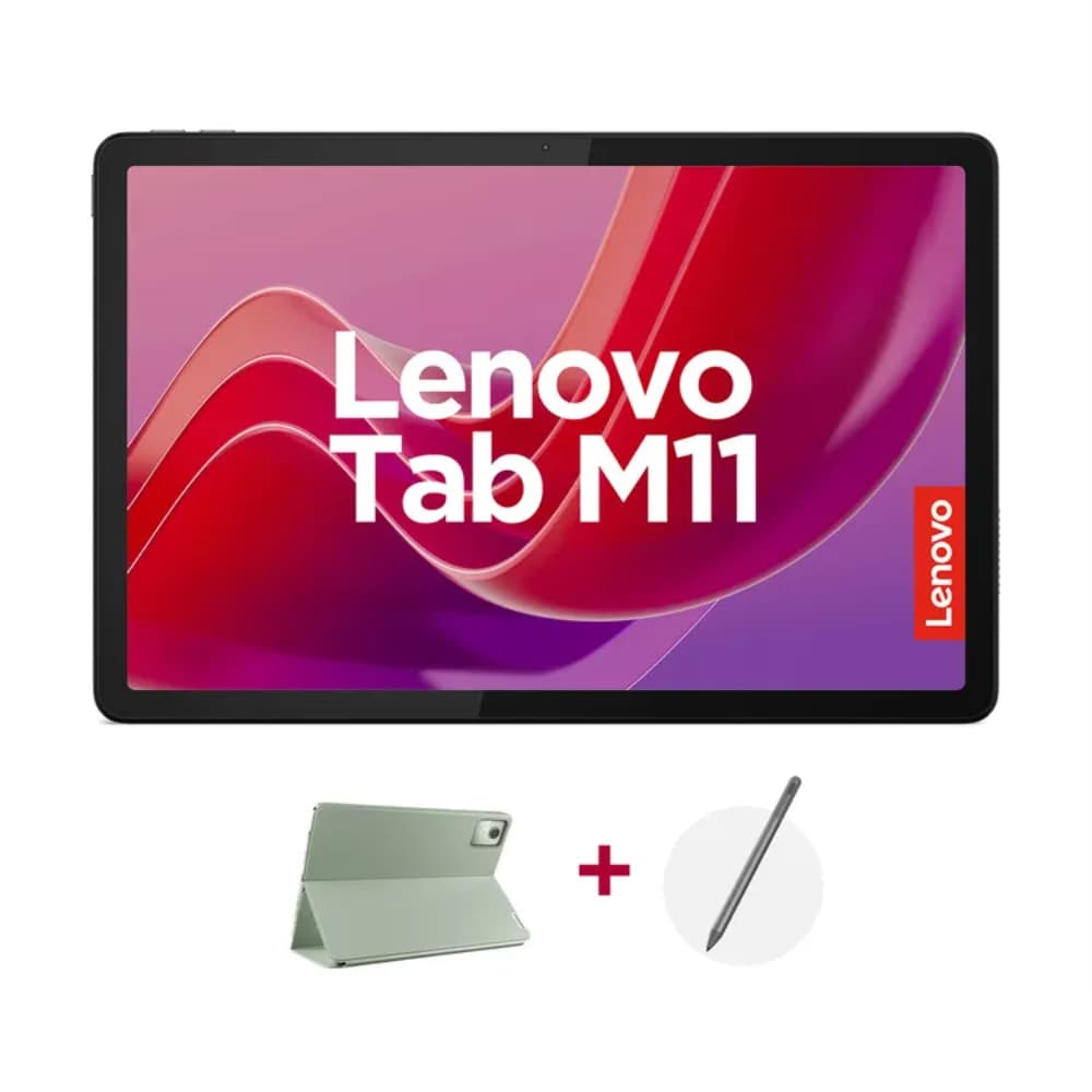 LENOVOTABLETS Tablet Lenovo M11 TB330FU Pantalla 11 Pulgadas WUXGA Conectividad Solo Wifi Memoria 4GB + Almacenamiento 128GB Color Gris Incluye Estuche y Lapiz