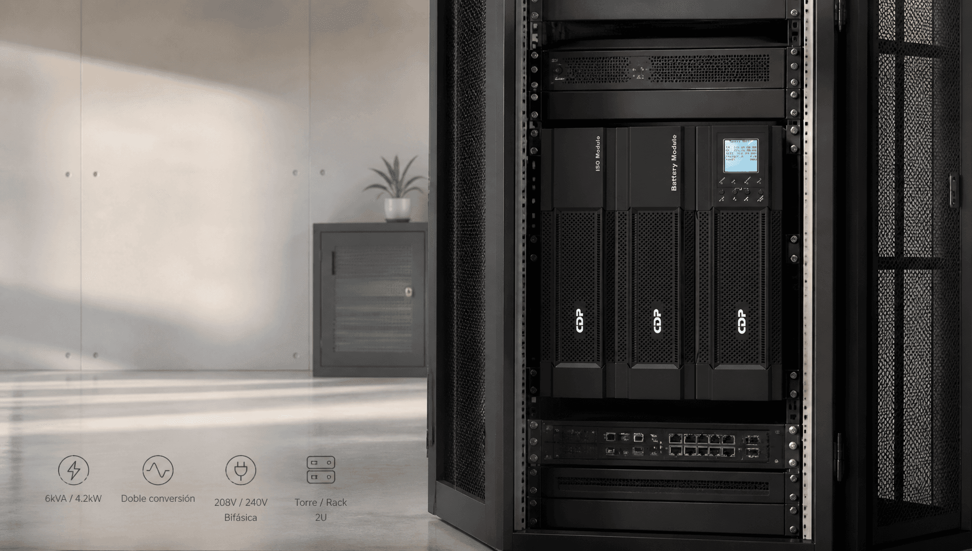 UPS CDP UPO22-6RT AX_B 6kVA para Rack